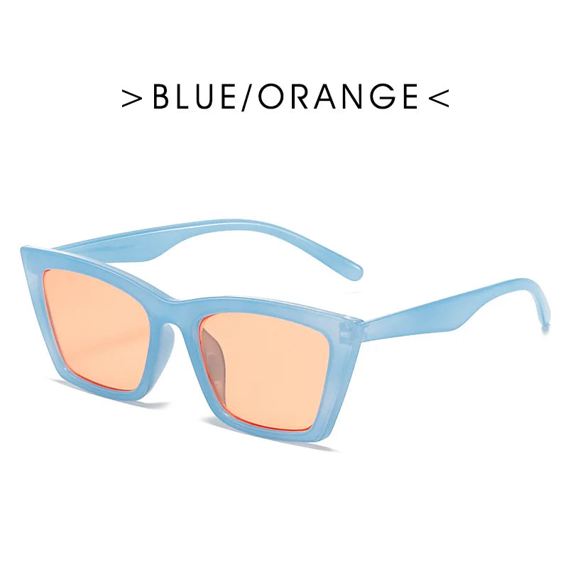 RBB Vintage Cat Eye Sunglasses – Retro Small Square Frame for Women