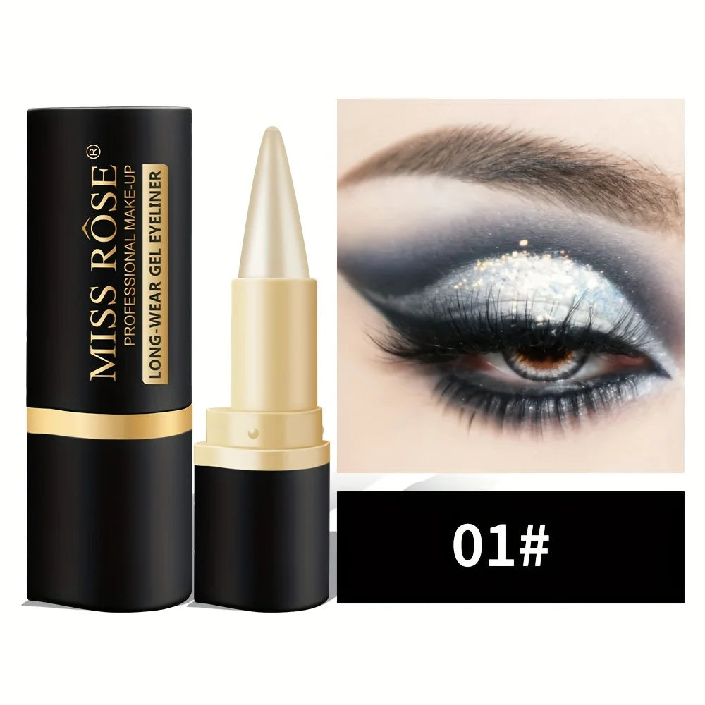 Waterproof Gel Eyeliner Pencil – Quick-Dry, Matte, Smudge-Proof for Daily & Party Makeup