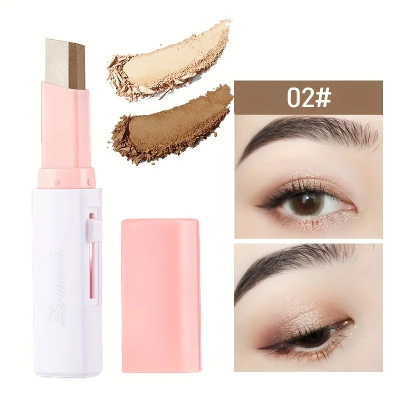 2-in-1 Pearly Highlighter & Eyeshadow Stick – Waterproof, Long-Lasting Glitter Eyeliner