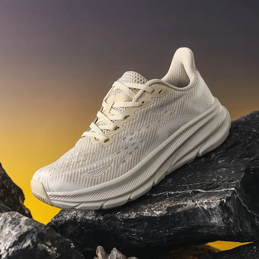 RBB Luxury Men’s Running Shoes – Breathable Mesh Cushioned Sneakers for Couples, Off-Road & Road Running Trainers