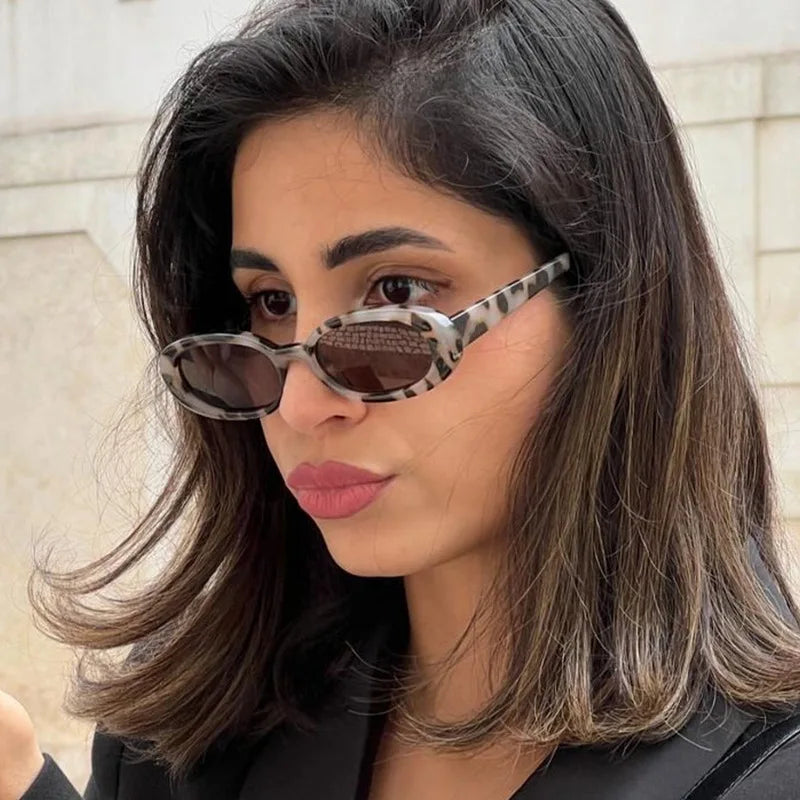 RBB Elliptical Retro Sunglasses – Small Frame UV400 Eyewear for Women & Men | 2025 Trend