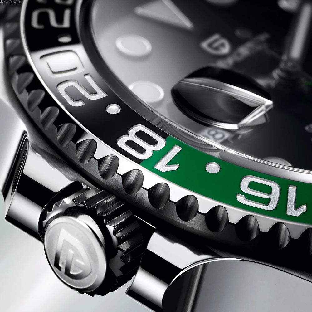 RBB DESIGN V3 Men's GMT Automatic Watch – 40MM Luxury Sapphire Mechanical Stainless Steel Waterproof Timepiece