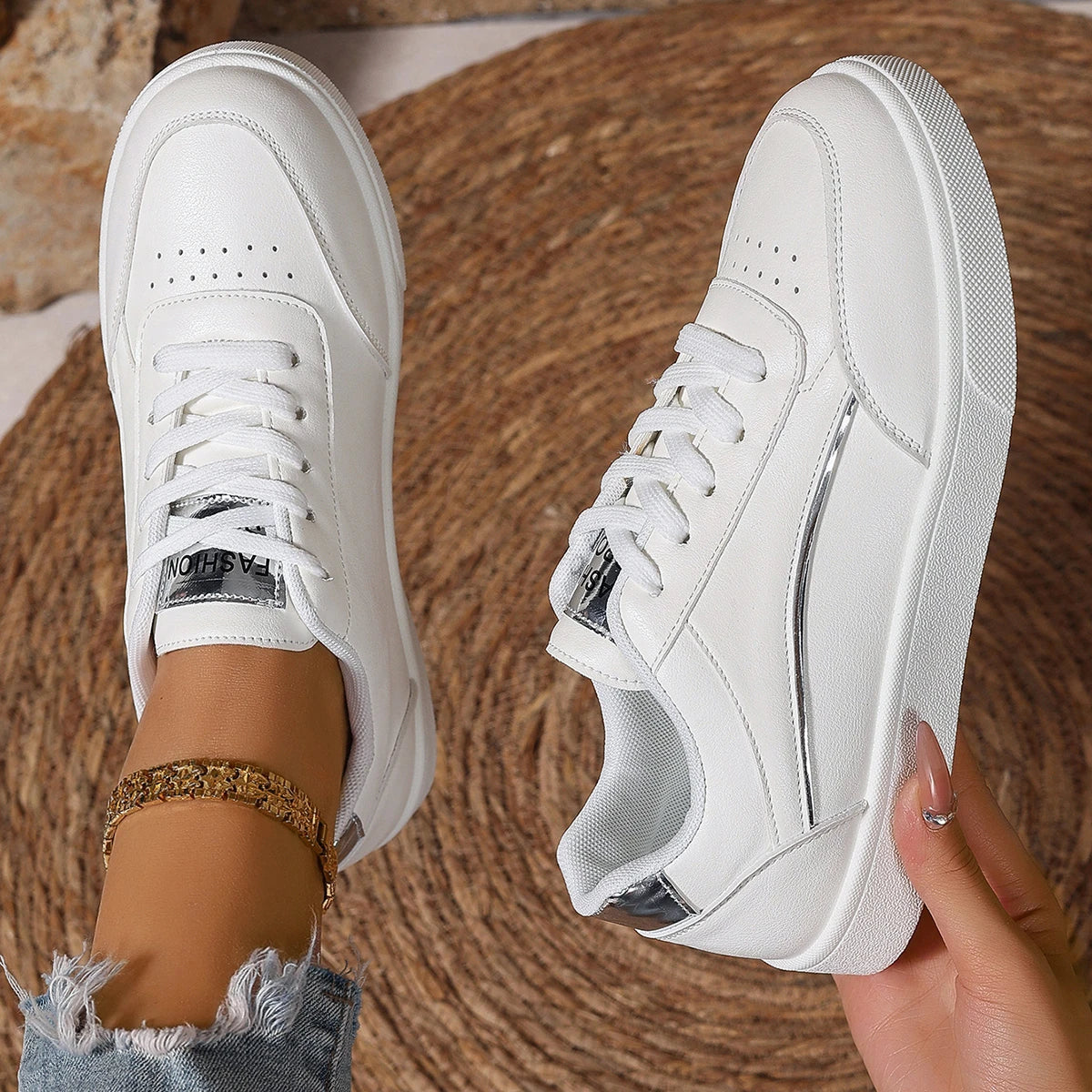 Women Sneakers Spring Autumn Casual Skateboard Breathable Sneakers Women Comfortable Outdoor Tennis Walking Shoes Women