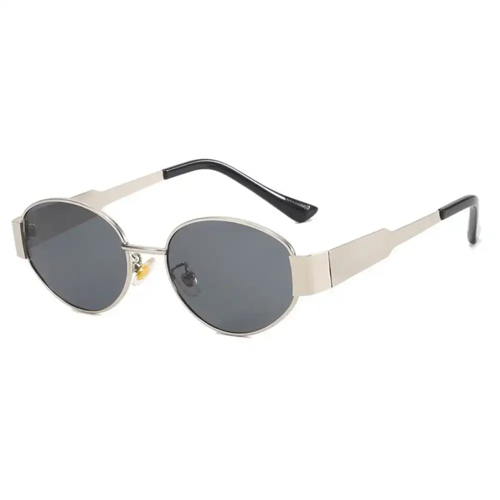 RBB Fashion Sunglasses – Unisex Retro Oval Metal Frame UV400 Eyewear for Driving & Casual Use