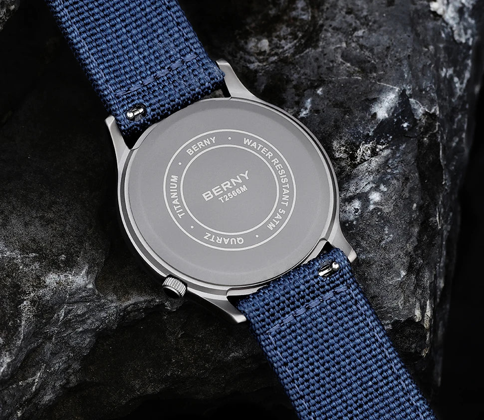 RBB Titanium Ultra-Thin Quartz Watch – VH31, Sapphire, 5ATM, Luminous