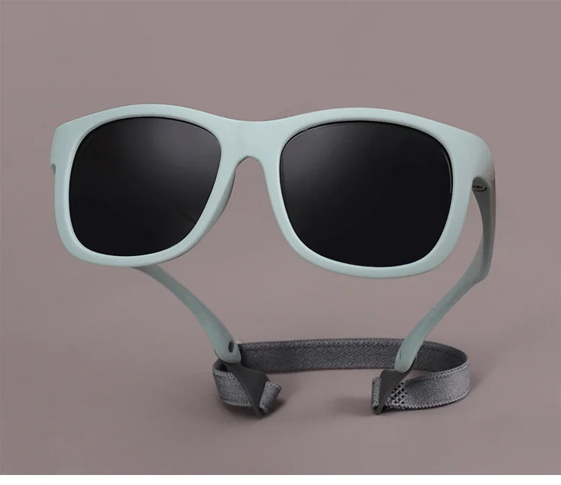RBB Kids Polarized Sunglasses – Soft Frame UV400 Baby Eyewear with Safety Cord