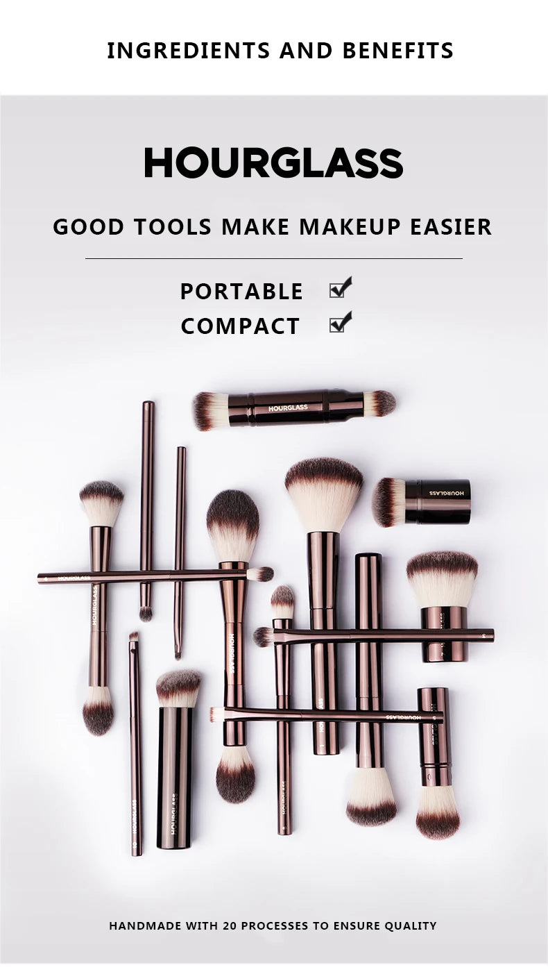 No.21 Ambient Soft Glow Foundation Brush – Soft Fiber Face Brush with Stylish Handle