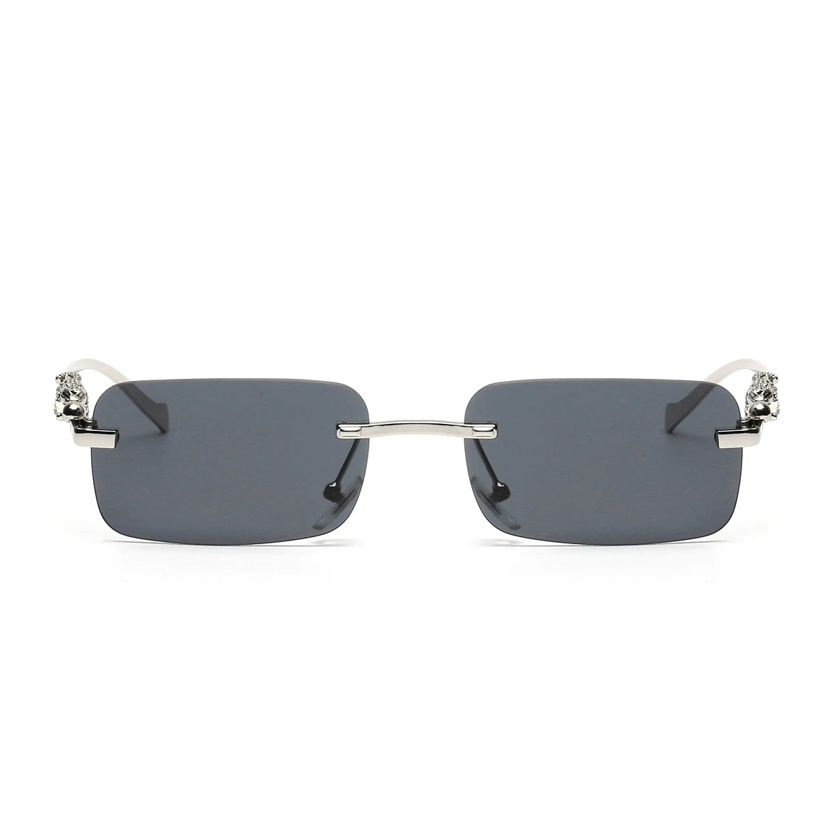 RBB Rimless Square Metal Sunglasses – Unisex UV400 Outdoor Designer Shades