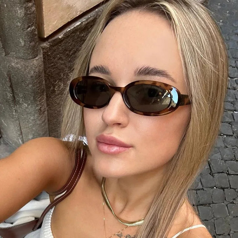 RBB Elliptical Retro Sunglasses – Small Frame UV400 Eyewear for Women & Men | 2025 Trend