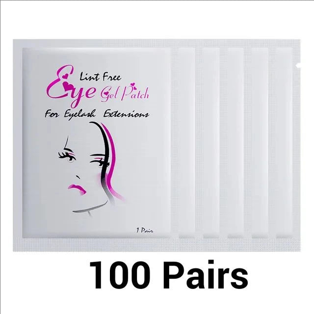 MJ 100 Pairs Eyelash Extension Eye Patches – Under Eye Pads for Lash Application