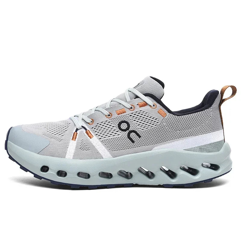 Men’s White Trainers — Casual Tennis & Running Sneakers, Athletic Gym Shoes for Marathon & Jogging