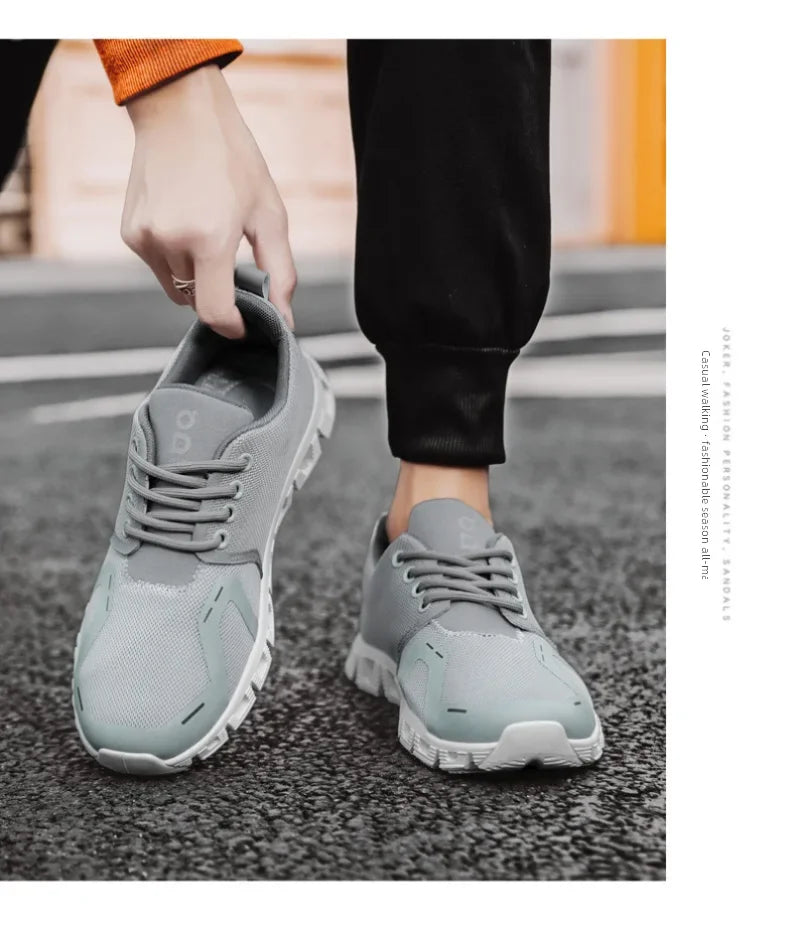 RBB 2019 Summer Men’s Casual Sports Shoes – Breathable Mesh, Low-Cut, EVA Sole, Hollow Design