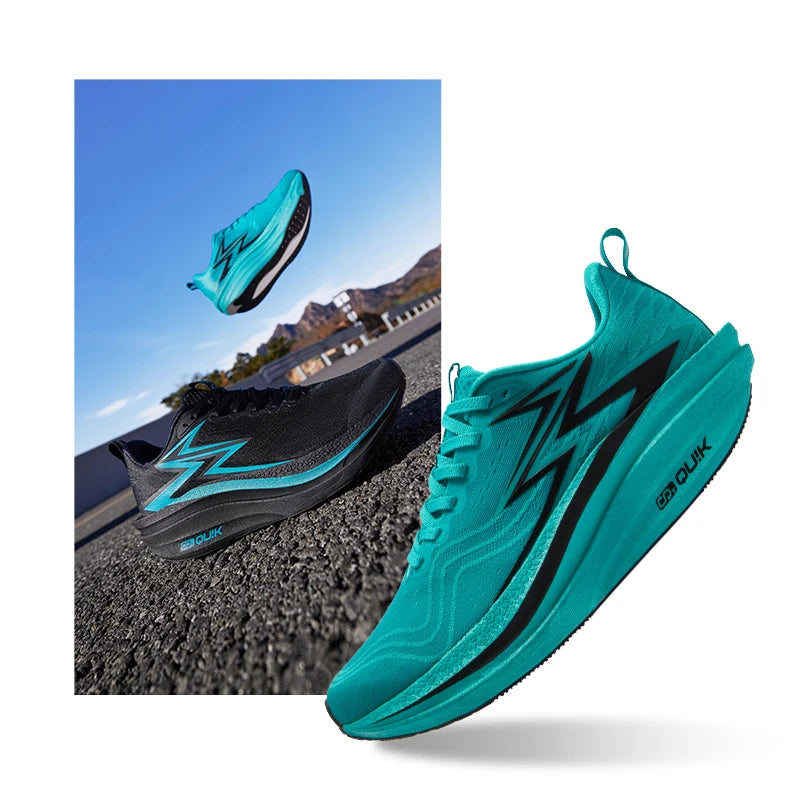 RBB Flame 4.0 MIX Men’s Carbon Plate Running Shoes – Marathon Racing Sneakers with Stable Rebound & Wear-Resistant Sole