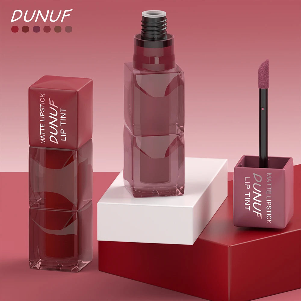 RBB 6-Color Matte Velvet Lip Gloss Set – Long-lasting, Non-Sticky, Colorful Lip Glaze