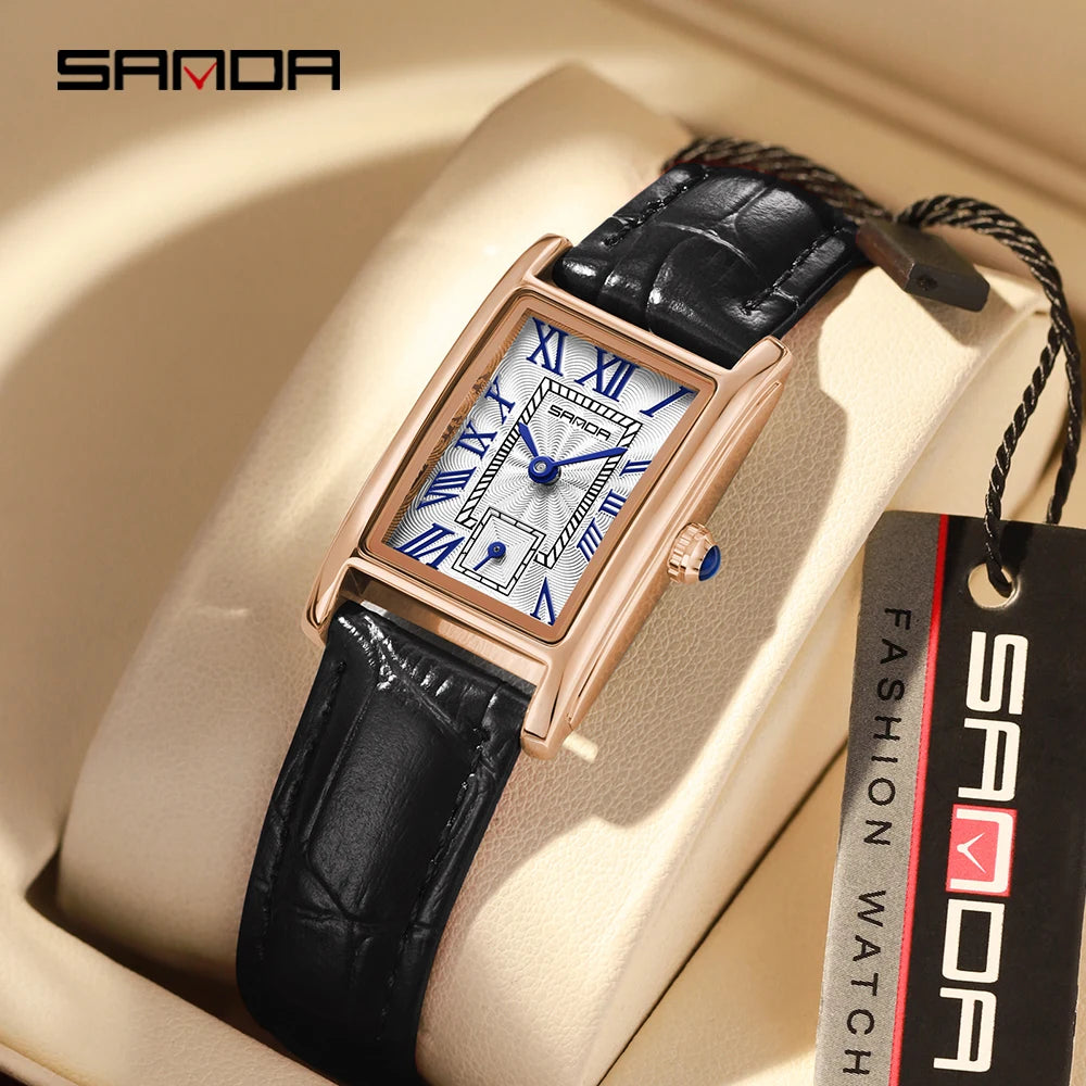 RBB 1116 Women's Fashion Quartz Watch – Luxury Leather or Steel Strap Dress Wristwatch