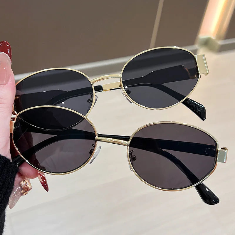 RBB Fashion Sunglasses – Women’s Polygon Metal Frame UV400 High-Quality Luxury Eyewear