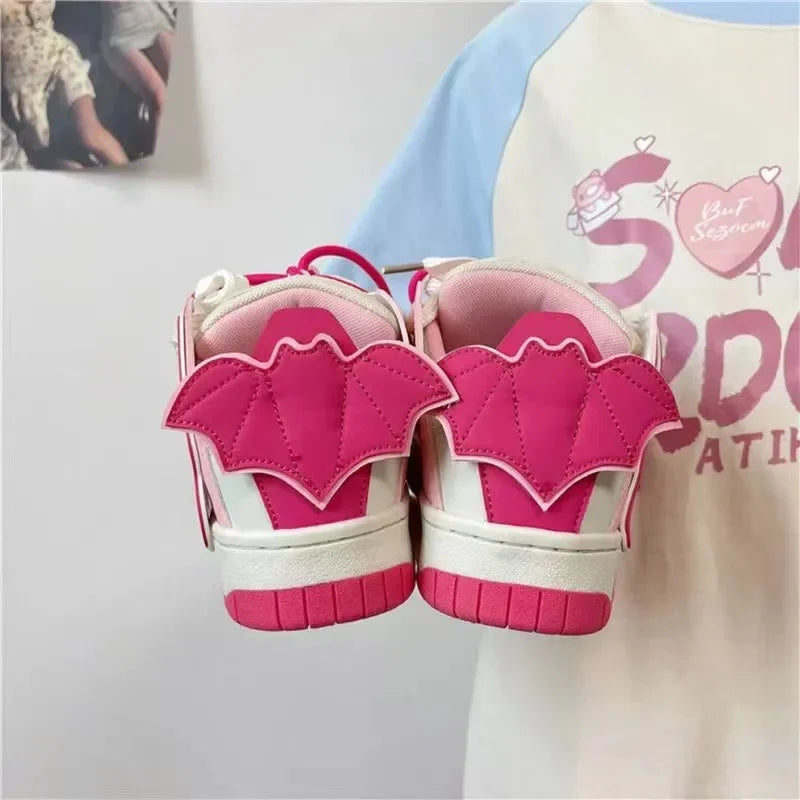 Kawaii Pink Sneakers – Cute & Wear-Resistant Women’s Shoes