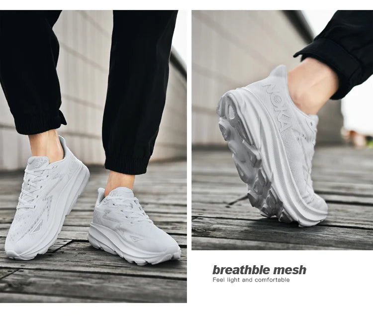 Men’s Trendy Sports Shoes – Fashion Comfort in Blue, Orange & Black