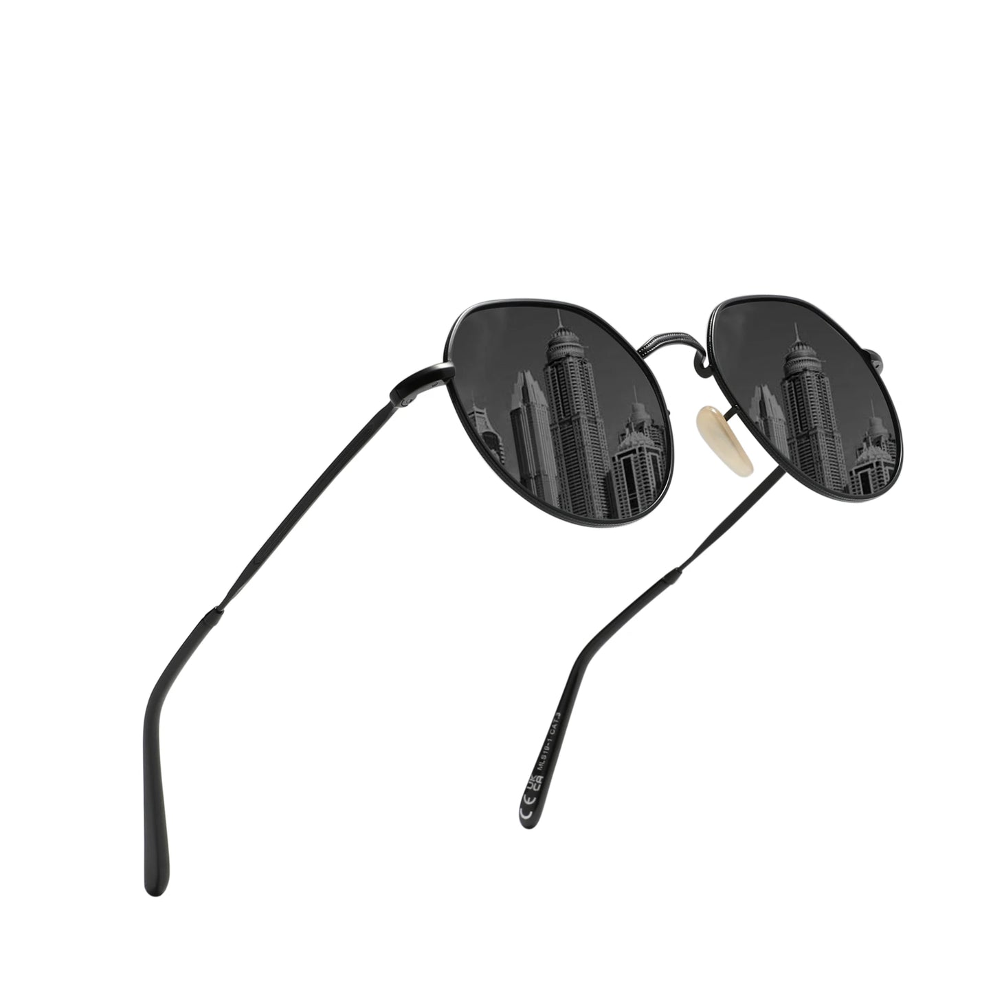 RBB Luxury Polarized Sunglasses – UV400 Round Alloy Frame, Anti-Reflection Eyewear for Men & Women