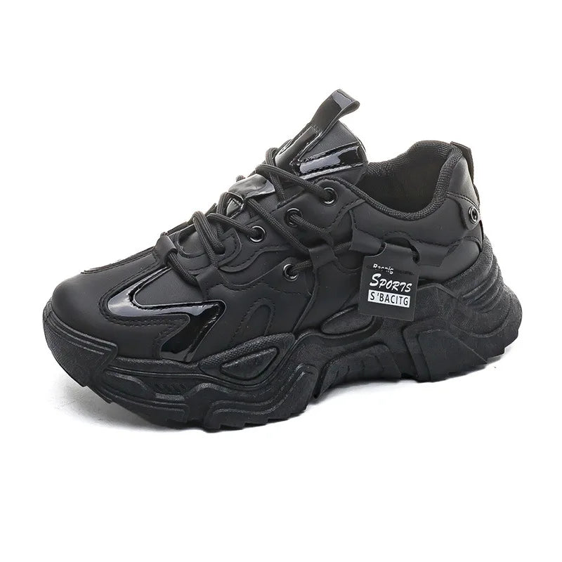 Chunky 2025 Women's Leather Sneakers – Casual Sport Trainers