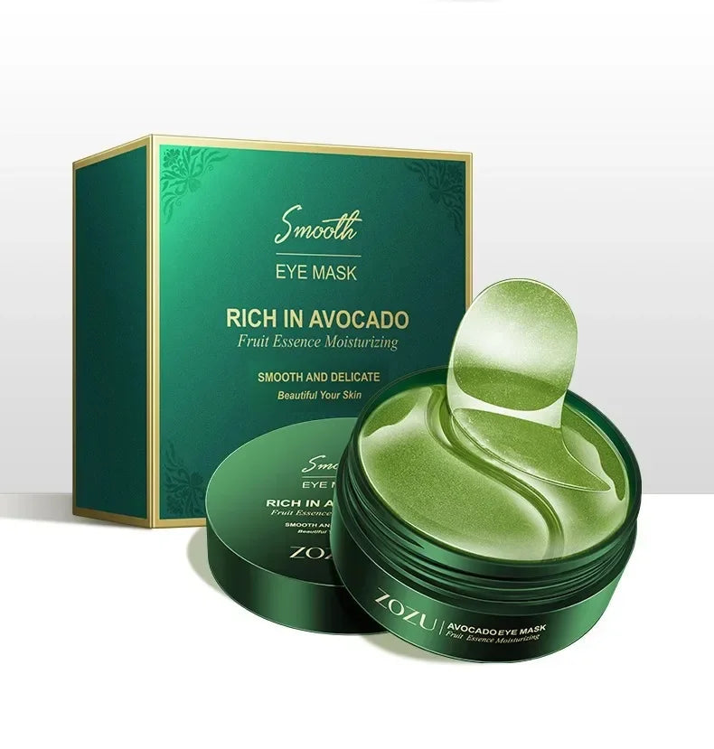 60/120PCS Avocado Gold Eye Masks – Anti-Wrinkle, Moisturizing & Dark Circle Treatment