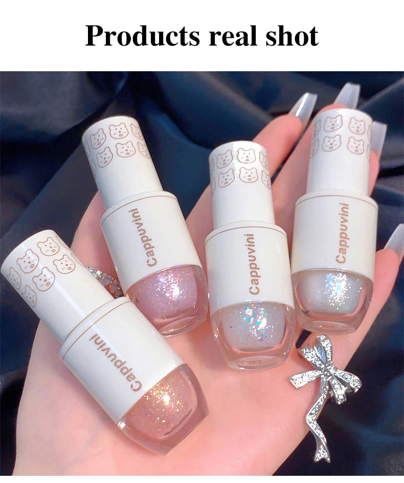 Cappuvini Star Dots Liquid Eyeshadow – Pearlescent, High Gloss, Easy-to-Apply Flashing Eye Makeup