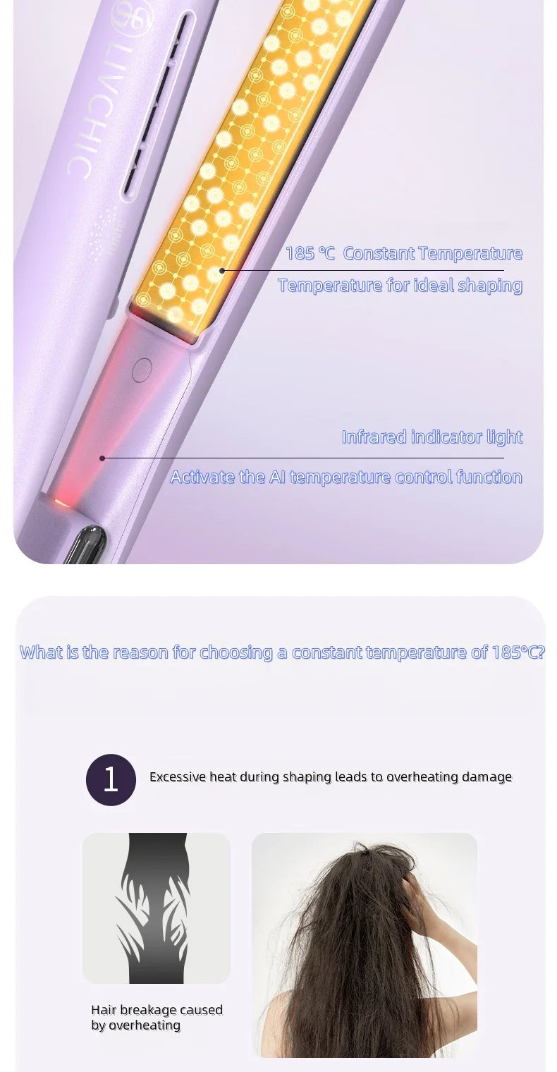 LivChic Ceramic Flat Iron for Salon-Quality Styling