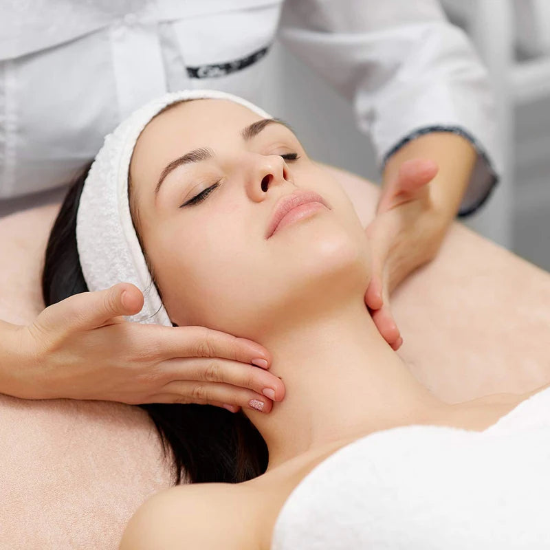 Adjustable Spa Headband for Women – Soft Toweling Hairband for Makeup, Yoga & Skincare