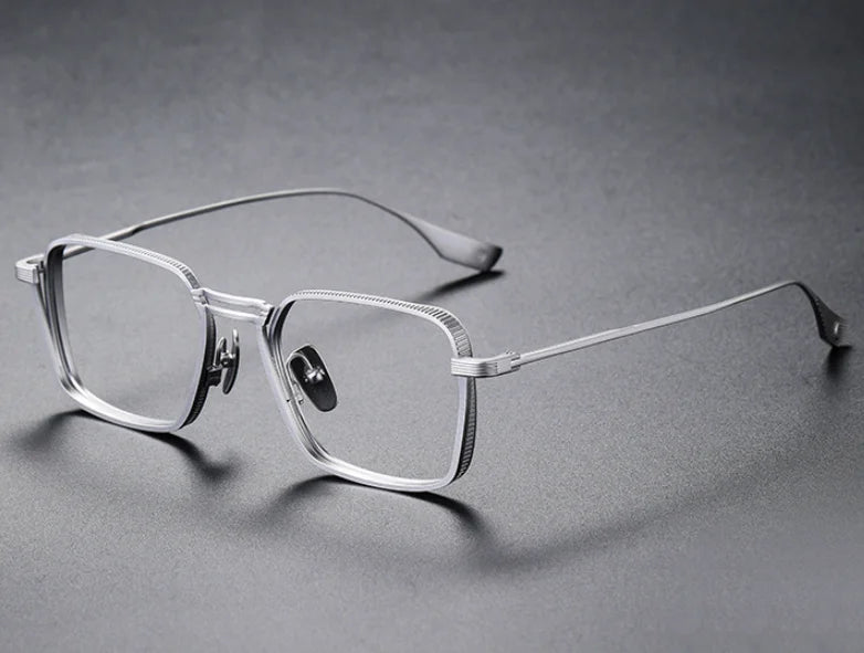 RBB Retro Square Optical Glasses – Pure Titanium Eyeglass Frames for Men & Women