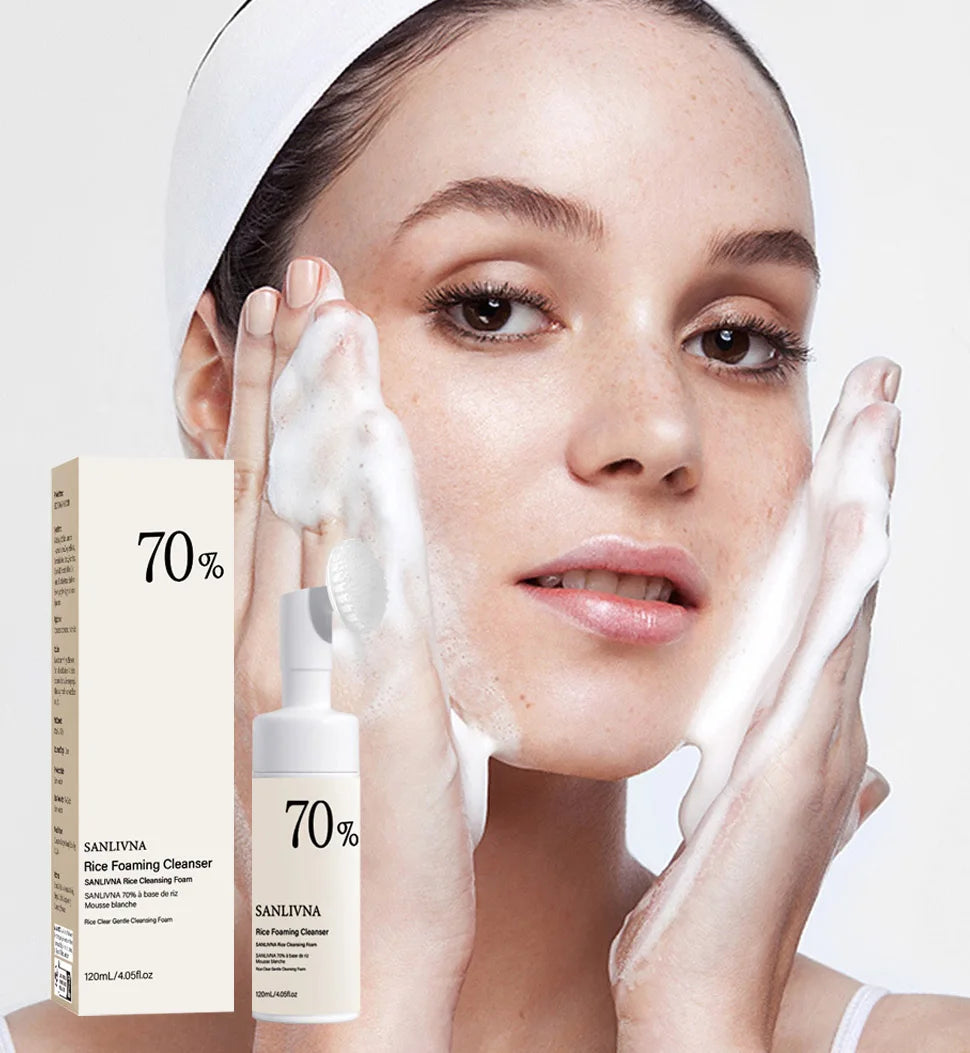 Rice Extract Skincare Set – Toner, Niacinamide Serum & Cleansing Foam