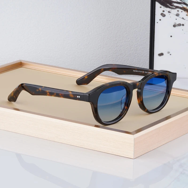 RBB Vintage Polarized Sunglasses – Unisex Lemtosh-Style Acetate Frame | Luxury Retro Eyewear