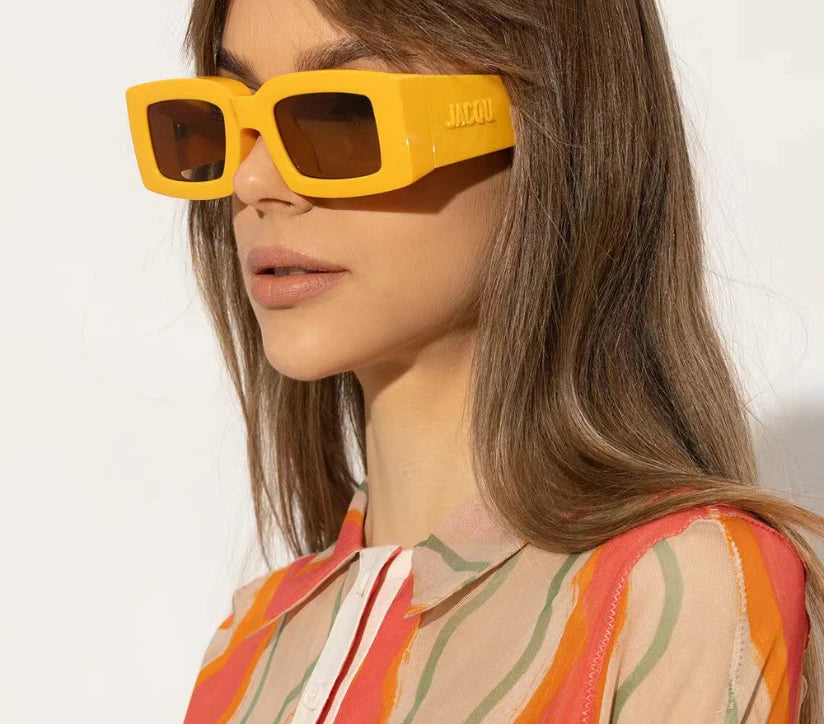 RBB Fashion Sunglasses – Premium Designer Square Eyewear with Large Logo for Men & Women