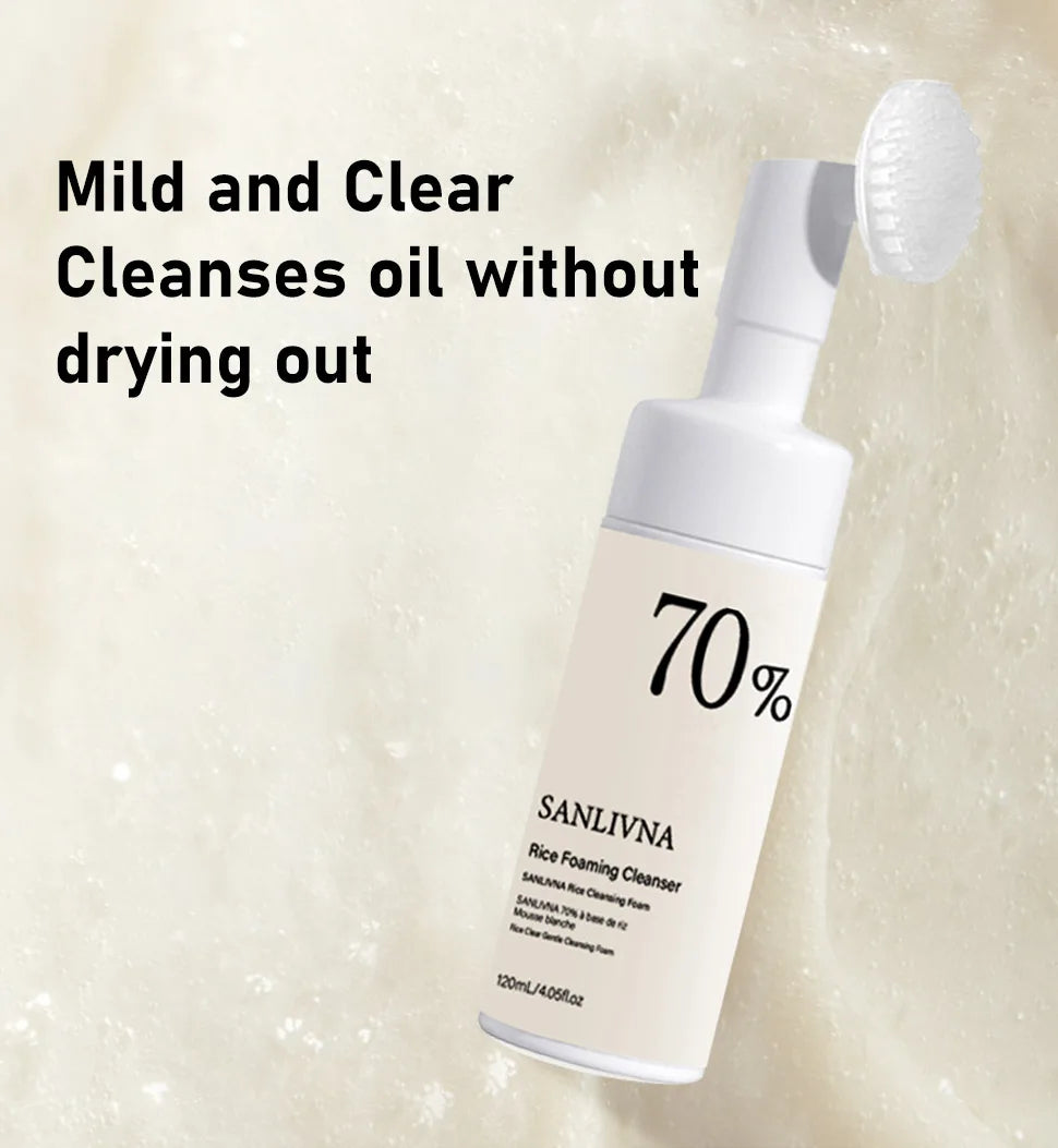 Rice Extract Skincare Set – Toner, Niacinamide Serum & Cleansing Foam