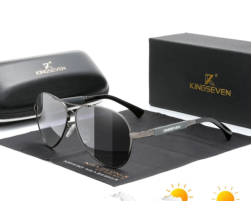 RBB Polarized Titanium Alloy Pilot Sunglasses | UV400 Anti-Reflective Eyewear for Men & Women