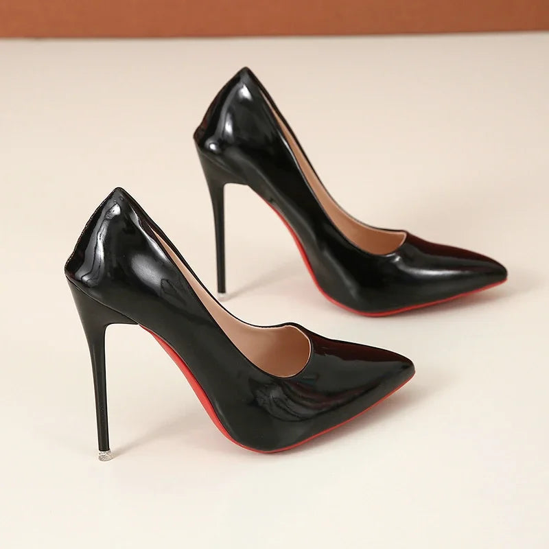 RBB Ethnic Elegance Stilettos – Sexy Pointed Toe Super High Heels with Red Bottom (Plus Sizes 44–45)