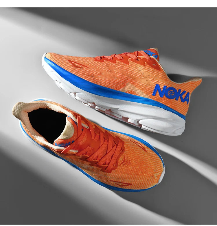 Men’s Trendy Sports Shoes – Fashion Comfort in Blue, Orange & Black