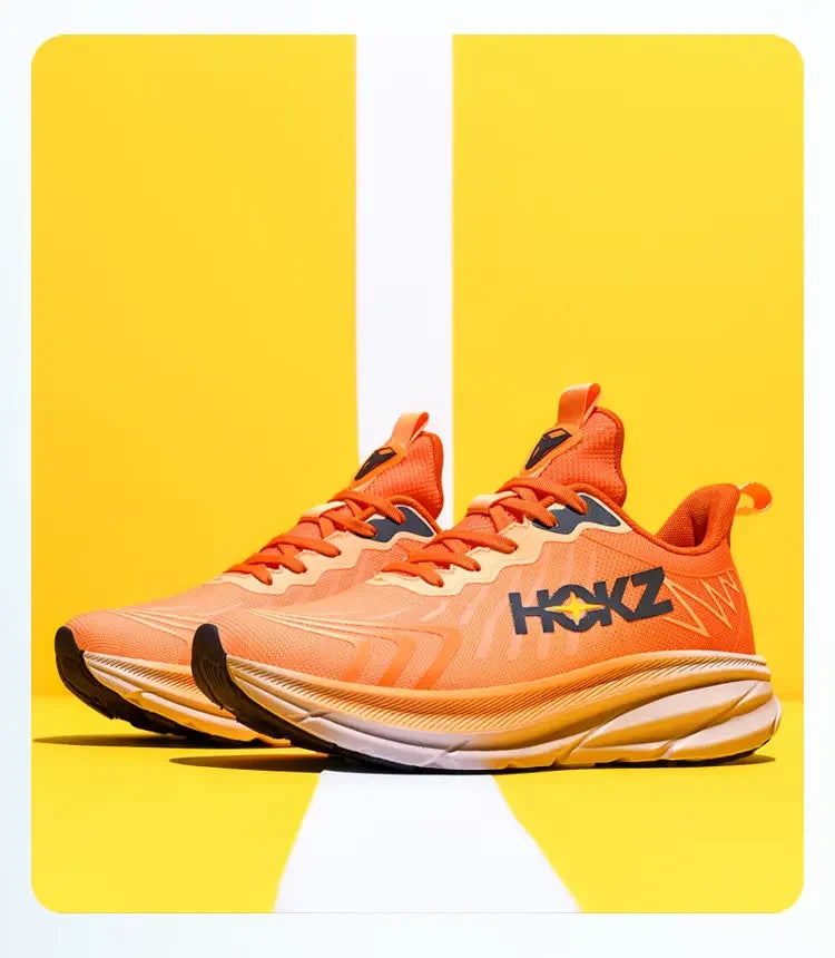 Men’s Breathable Mesh Running Shoes with Thick Soft Sole – High-Quality Outdoor Sports Sneakers