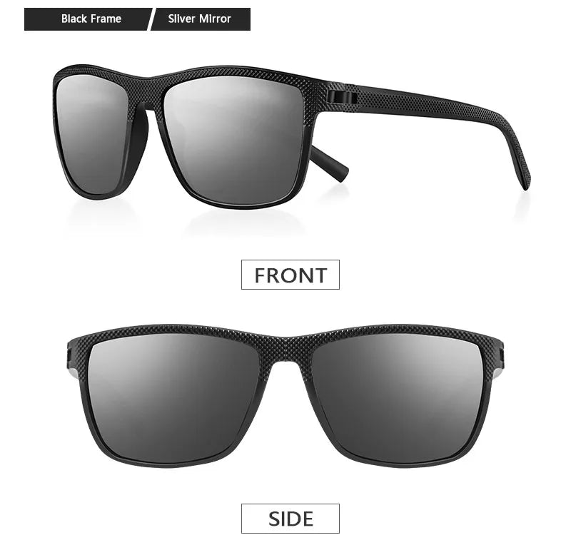 RBB Polarized Sunglasses – UV400 Square Frame for Men & Women | Lightweight & Stylish for Driving, Golf & Fishing