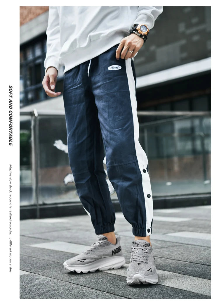 Men’s Trendy Sports Shoes – Fashion Comfort in Blue, Orange & Black