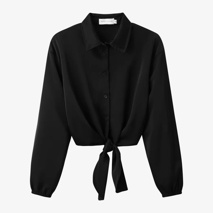 RBB Women's Satin Wrap Shirt & Slip Dress Set – Elegant 2-Piece Outfit for Autumn/Winter 2025