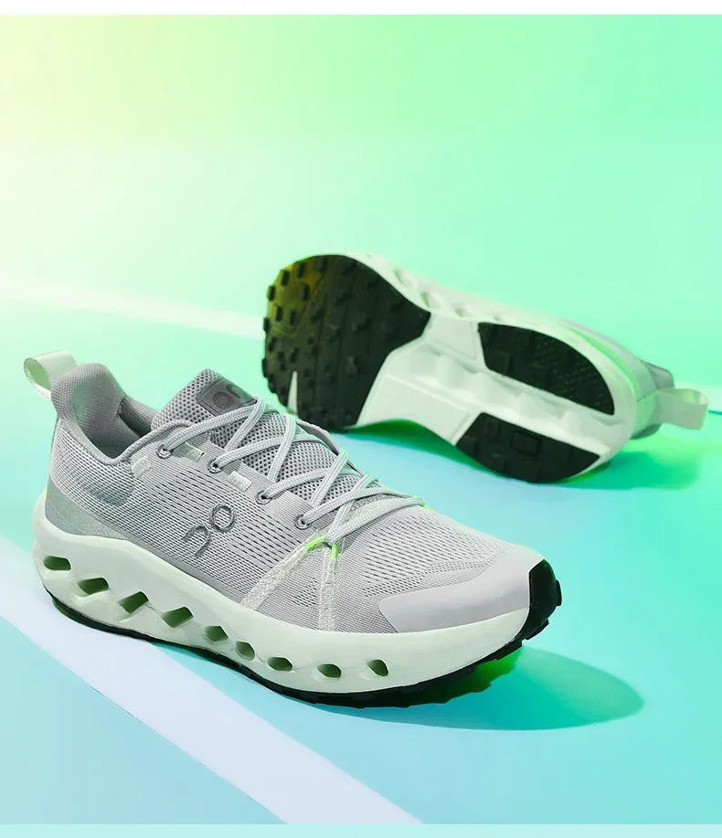 Men’s White Trainers — Casual Tennis & Running Sneakers, Athletic Gym Shoes for Marathon & Jogging