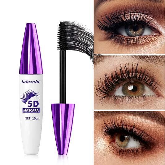 5D Waterproof Fiber Mascara – Thickening, Lengthening & Curling, Long-Lasting