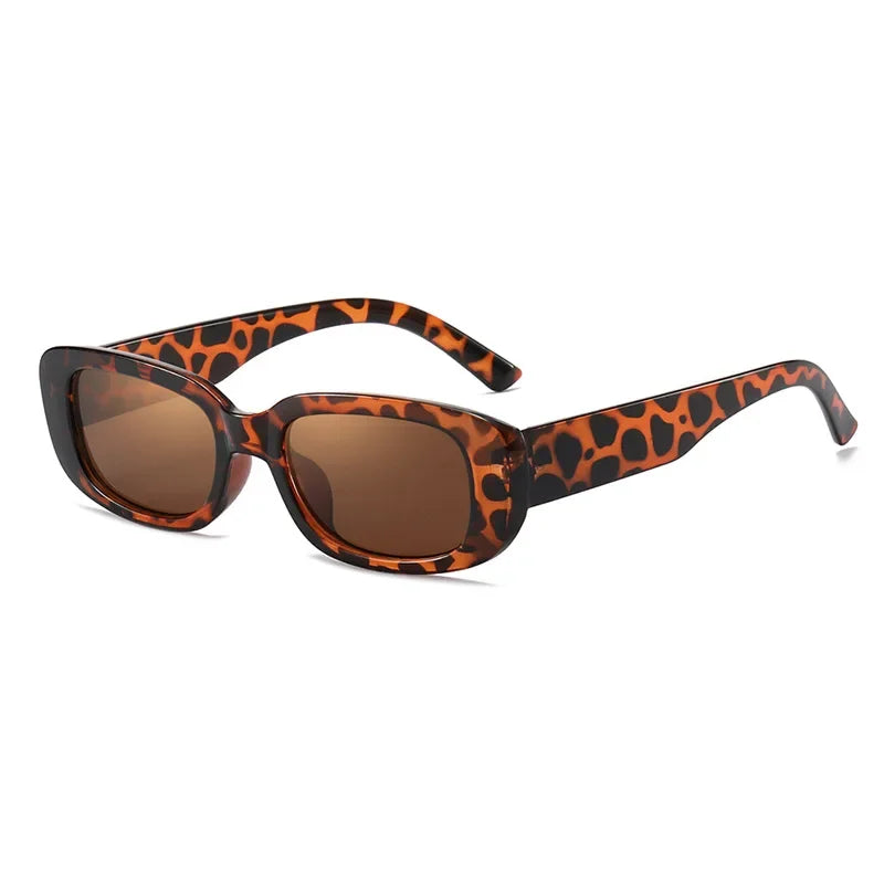 RBB Vintage Oval Sunglasses – UV400 Small Rectangle Ellipse Eyewear for Women