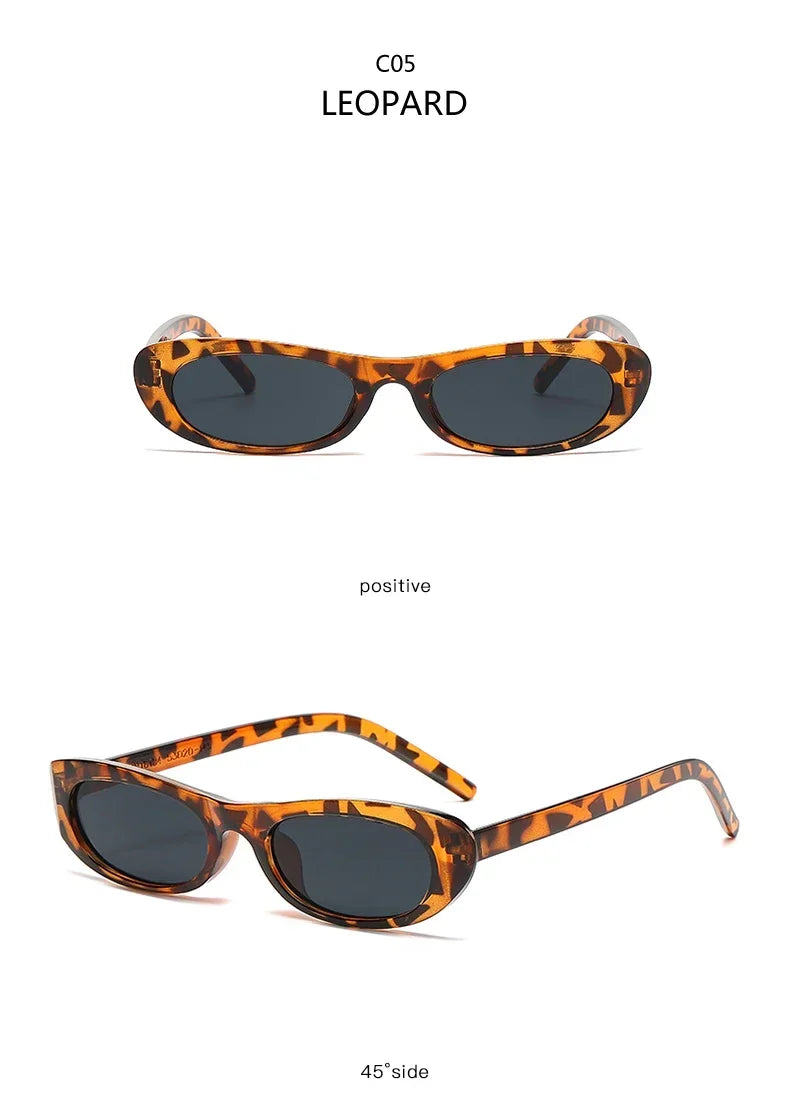 RBB Retro Oval Sunglasses for Women – 2024 Small Frame Street Style Fashion