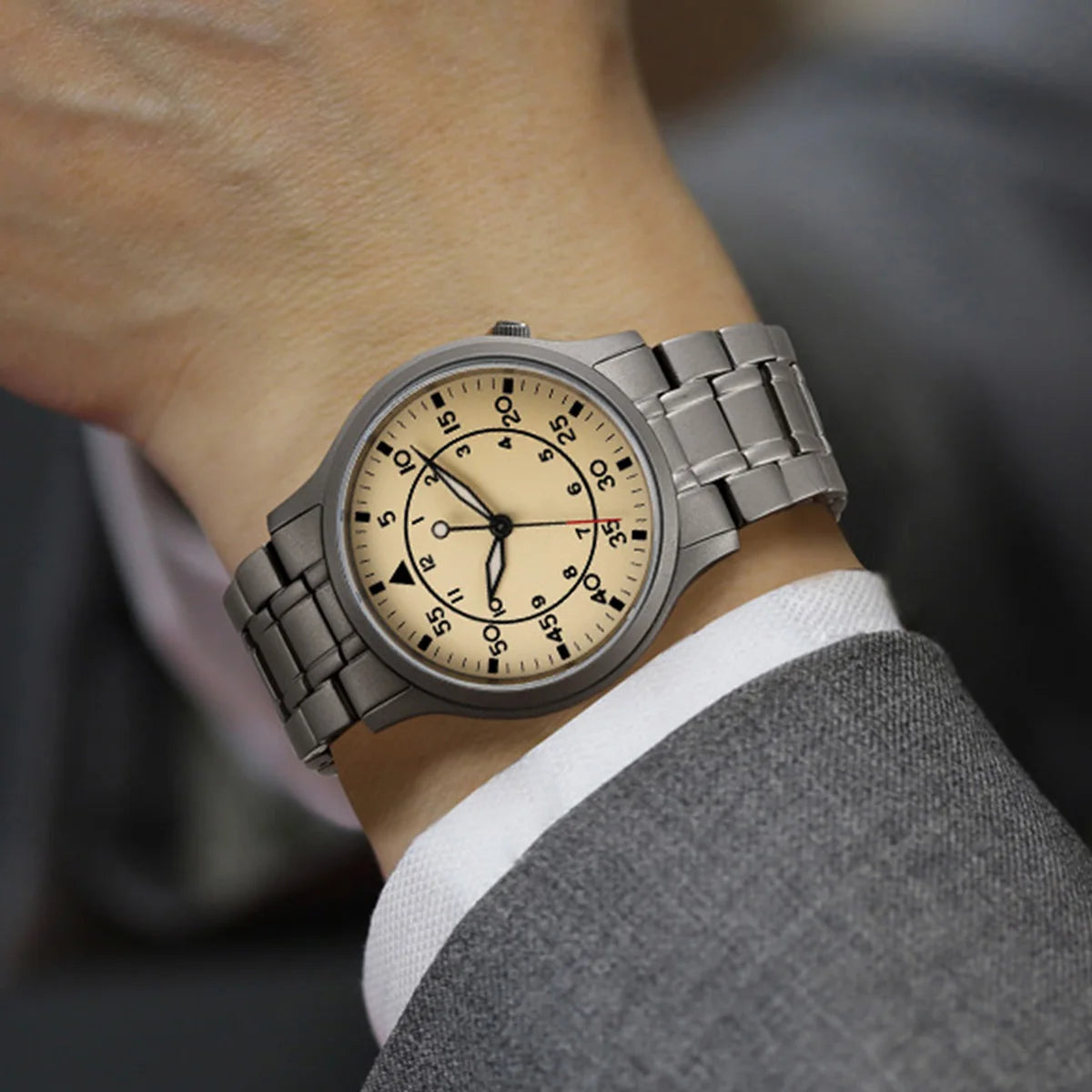 RBB Titanium Men's Quartz Watch – VH31, Sapphire, 5ATM