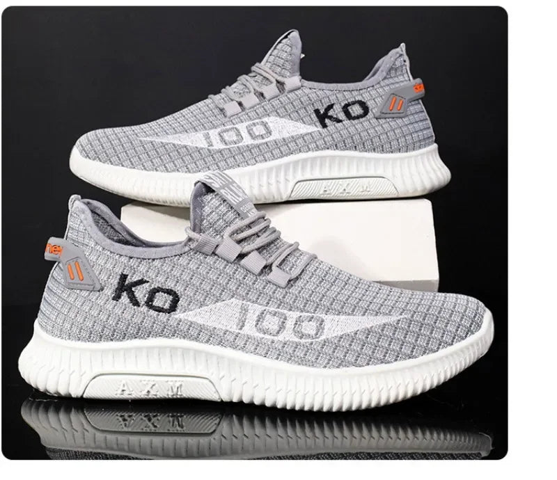 Breathable Lightweight Mesh Sneakers | Comfortable Casual Sport Shoes | Plus Size 39-44