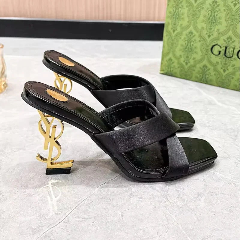 RBB 2025 Sexy Square-Toe High Heel Sandals – Women’s Dress & Office Shoes