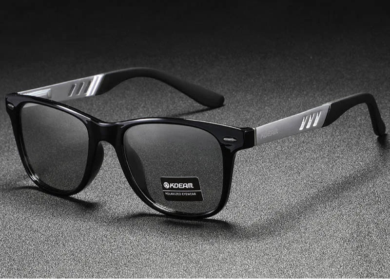 RBB Aluminum Magnesium Polarized Photochromic Sunglasses – Night Vision Enhanced Driving Glasses for Men & Women