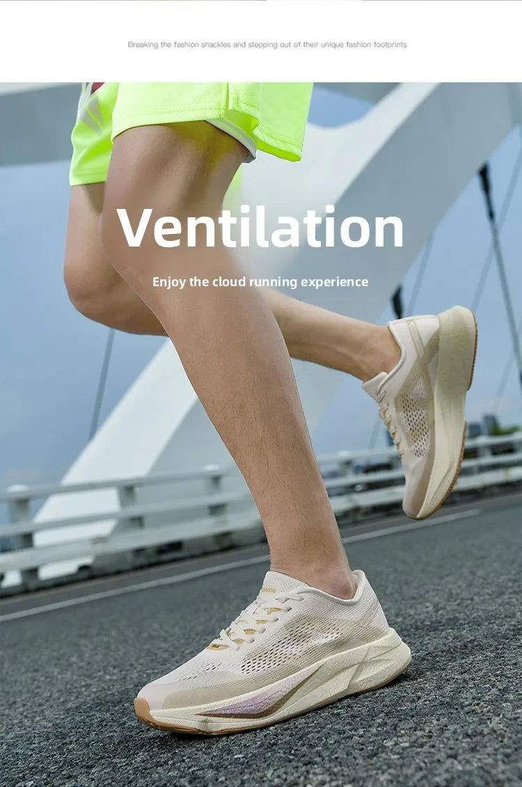 Men’s Race Training Sneakers – Carbon Plate, Pivot Support & Shock Absorption