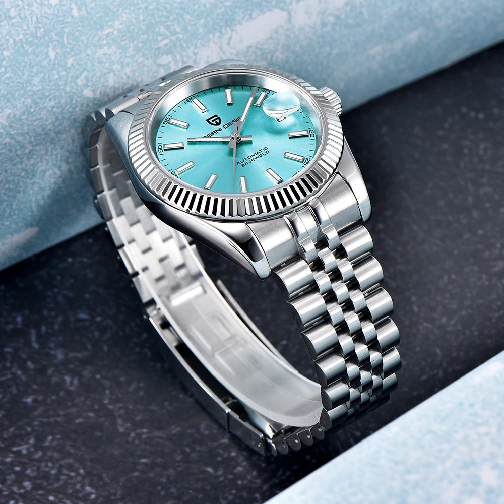 RBB DESIGN PD-1645 V3 Men’s Automatic Mechanical Watch – 42MM Sapphire Glass Stainless Steel Business Timepiece